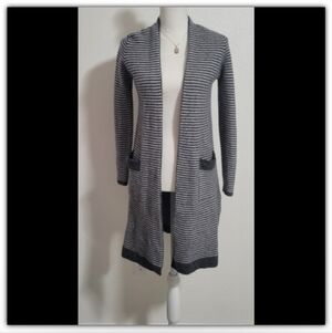 The Cashmere project sweater 100% Cashmere long open cardigan with pockets